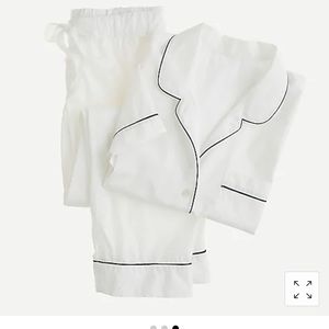 J crew white short sleeve pajama set
